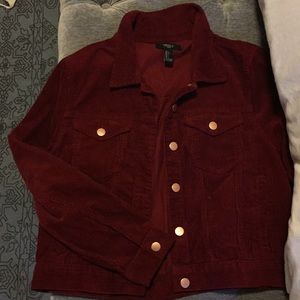 Women’s Red Corduroy Jacket. Never Worn!
